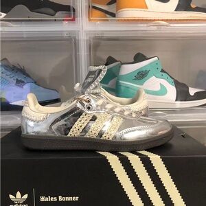 Wales Bonner x adidas Samba Silver Metallic size 8